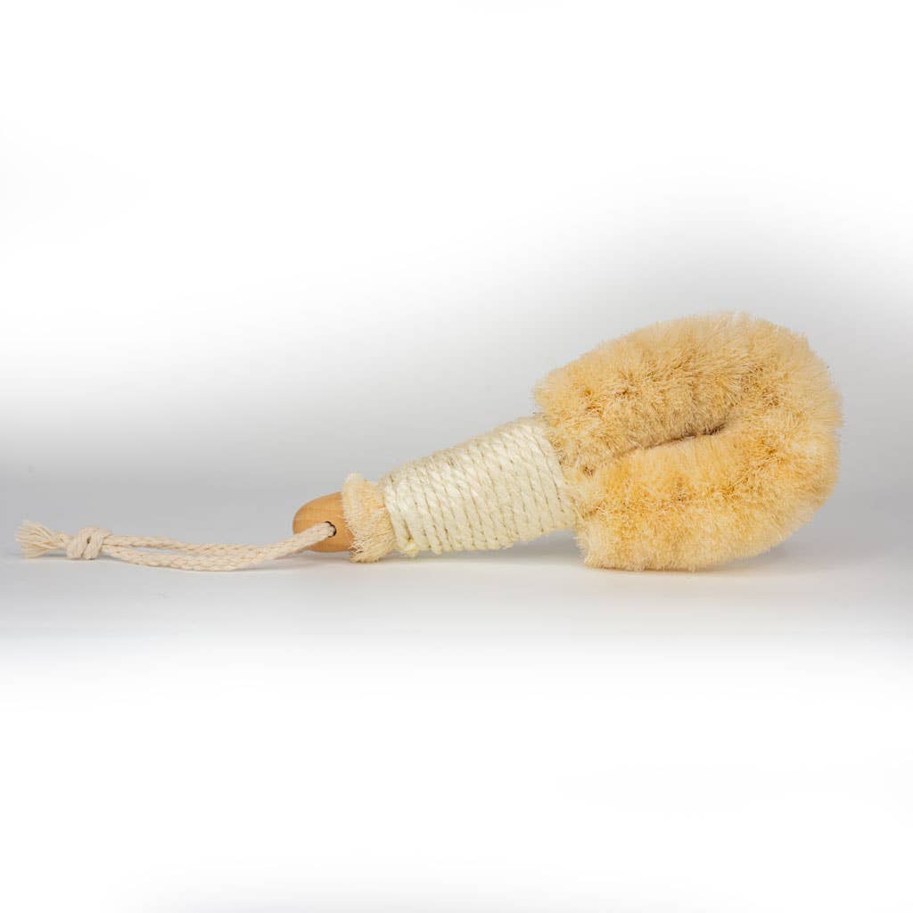 Japanese Style Sisal Dry Body Brush with Rope