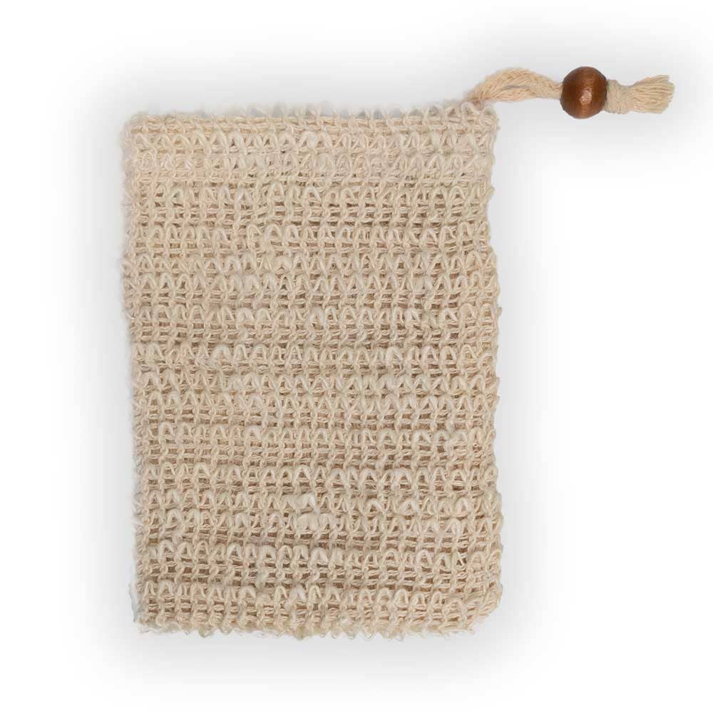 Soap bag solid soap organic sisal pouch holder