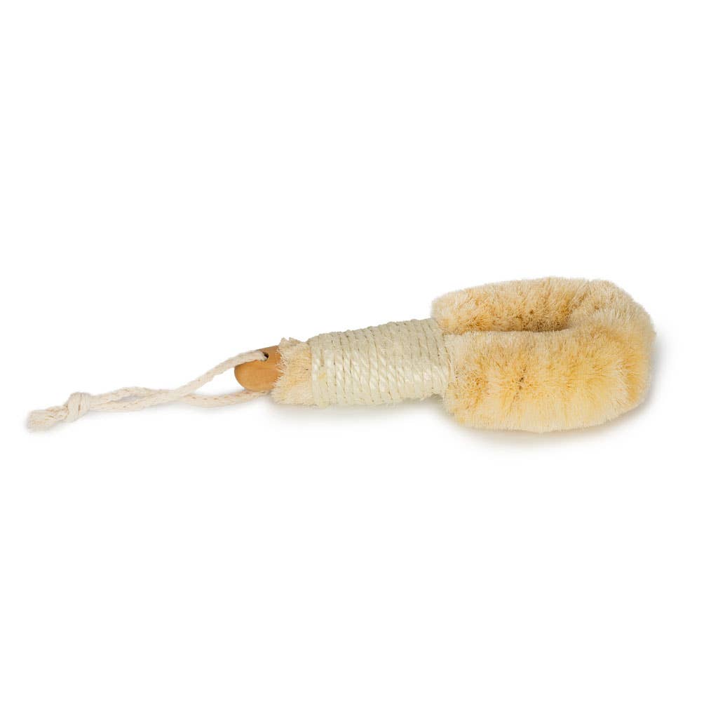 Japanese Style Sisal Dry Body Brush with Rope