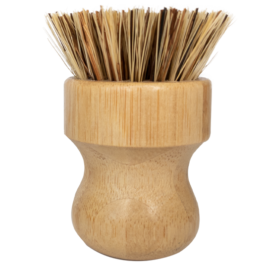 Coconut Mini Scrub Brush Bamboo Dish Scrubber